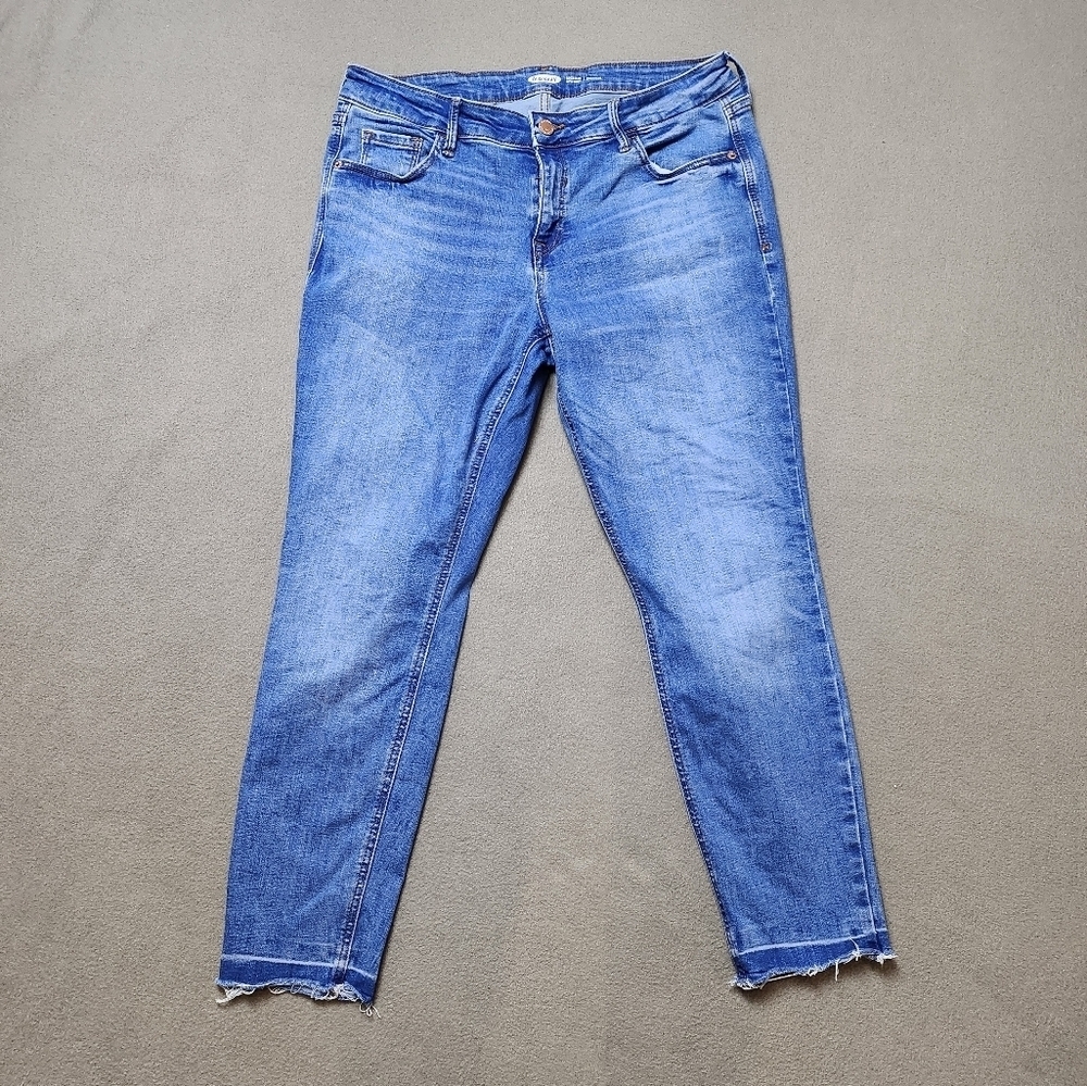 Old Navy Women's Rock Star Super Skinny Ankle Jeans - Blue Sz 12